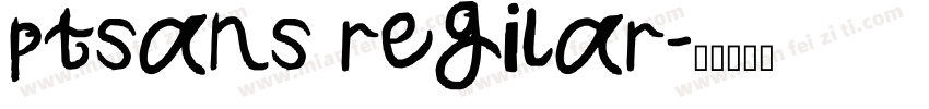 ptsans regilar字体转换